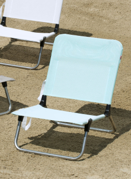 Preview: FIAM® Quick Strandstuhl Aluminium Aqua